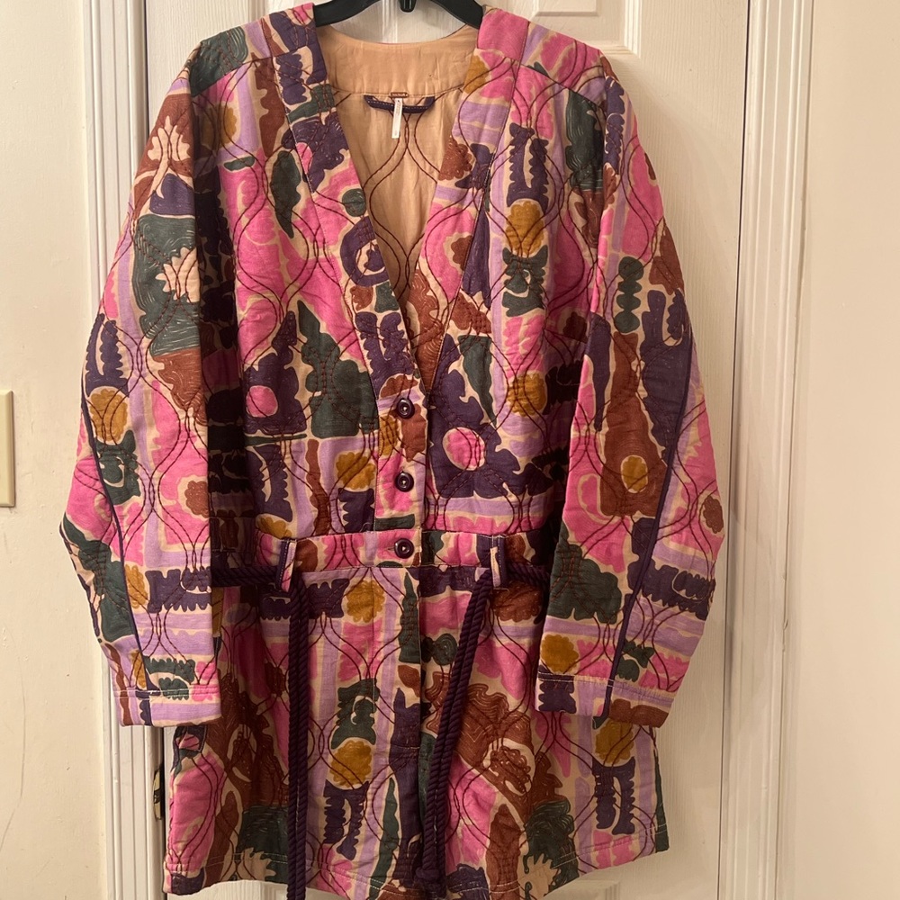 Free People Atlas Quilted One Piece in Berry Combo